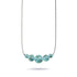 Arctic Blue | .925 Sterling Silver | Firefly Glass Infinity Clasp Necklace